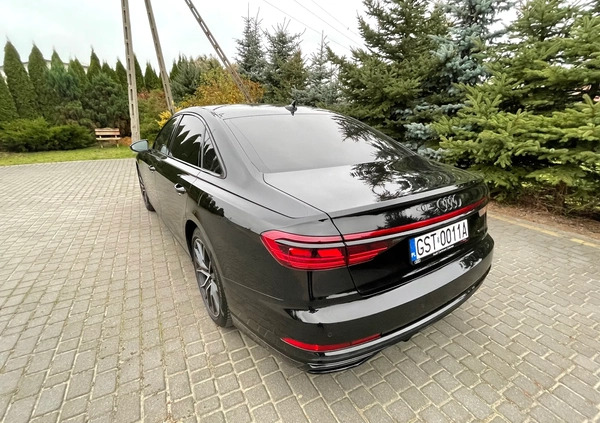 Audi A8 cena 336000 przebieg: 53246, rok produkcji 2020 z Skórcz małe 154